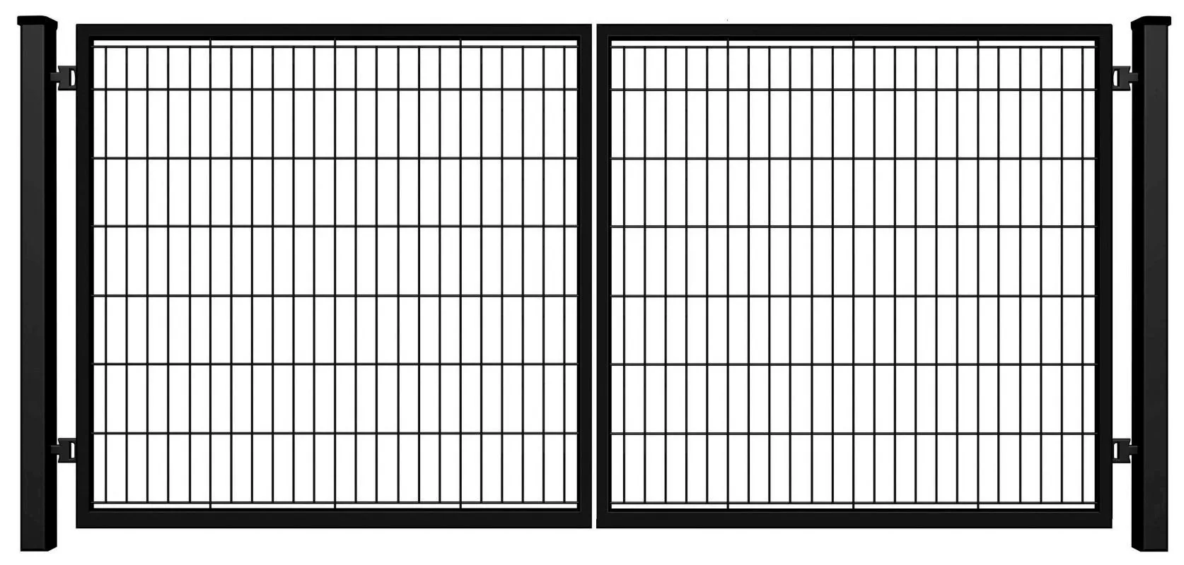 Brama wypełniona panelem - malowana proszkowo - 4,00 m
