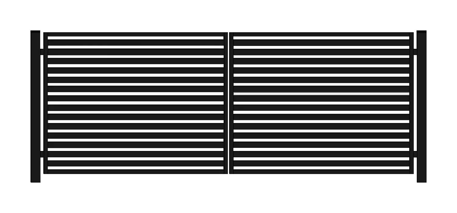 Brama typ WALL 60 - antracyt , brązowa , czarna , szara , zielona - 4,00 m