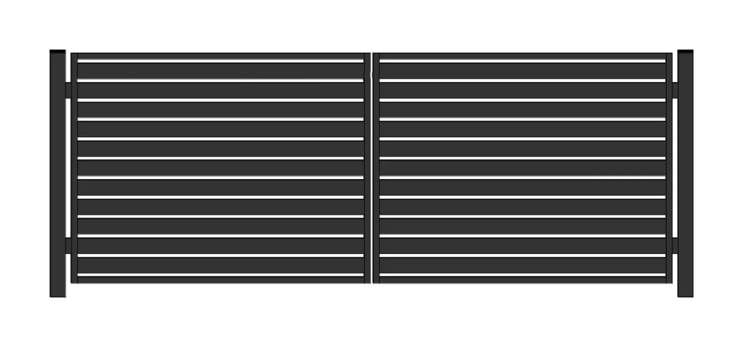 Brama typ WALL 100 - antracyt , brązowa , czarna , szara , zielona - 4,00 m