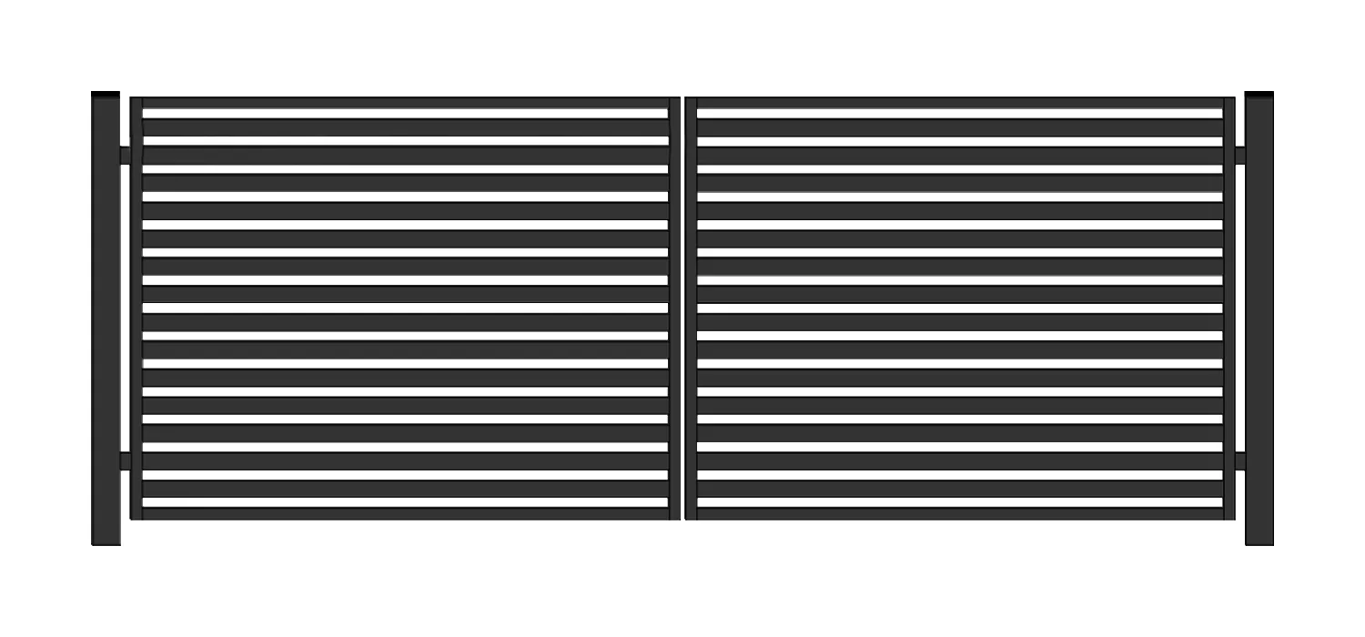 Brama typ WALL 60 - malowana proszkowo - 5,00 m