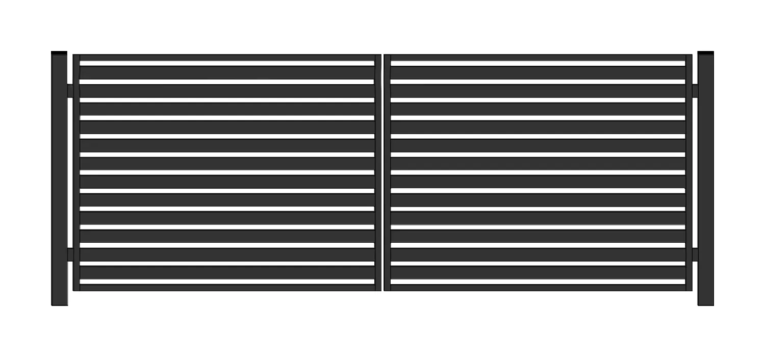 Brama typ WALL 80 - malowana proszkowo - 5,00 m