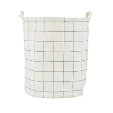 kosz z materiału kratka House Doctor