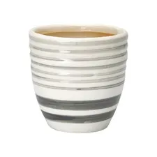 doniczka stripe warm grey Green Gate