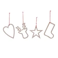 zawieszki świąteczne drewniane Bloomingville