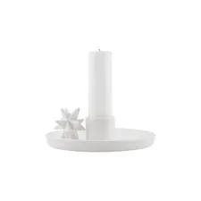 świecznik ceramiczny biały star House Doctor