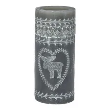 świeca warm grey h:18 Green Gate