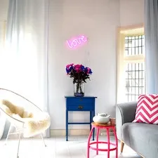 neon love pink A Little Lovely CO