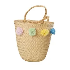 koszyk plażowy pompony Rice