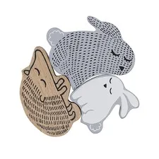 puzzle drewniane zwierzątka Bloomingville