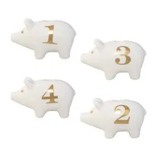 zestaw świeczników adwentowych świnki Green Gate