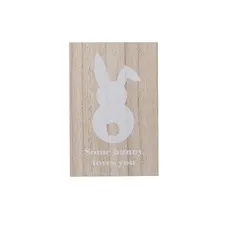 dekoracja drewniana bunny card