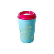 kubek plastic thermo turquoise Rice