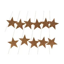 girlanda papierowa gold stars House Doctor