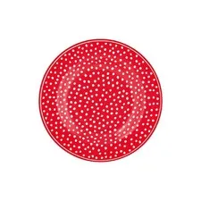 talerz dot red small Green Gate