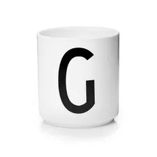 kubek porcelanowy litera G Design Letters