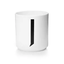 kubek porcelanowy litera J Design Letters