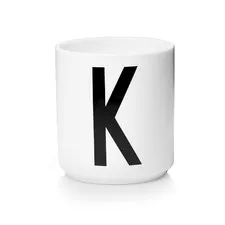 kubek porcelanowy litera K Design Letters