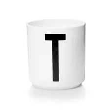 kubek porcelanowy litera T Design Letters
