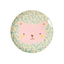 talerz z melaminy miś pink Rice