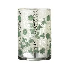 lampion szklany listki Bloomingville