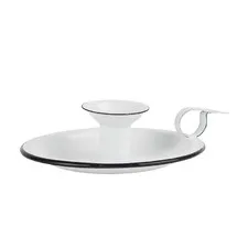 świecznik emaliowany biały Ib Laursen