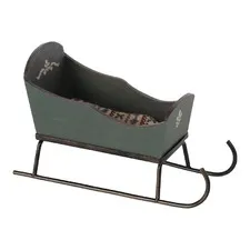 sanki drewniane zielone maileg