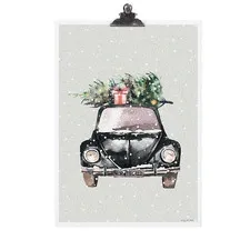 plakat świąteczny christmas car Tafelgut