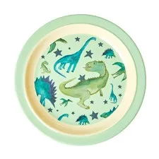 talerz z melaminy dinosaurs Rice