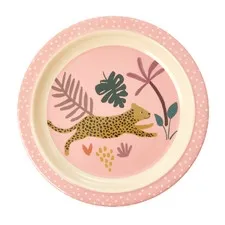 talerz z melaminy jungle pink Rice
