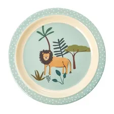 talerz z melaminy jungle blue Rice