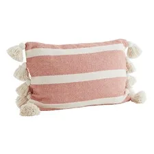 poszewka na poduszkę paski coral Madam Stoltz