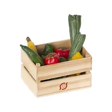 skrzynka z warzywami & owocami Maileg