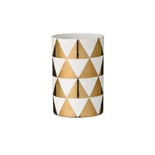 świecznik na tealight złote trójkąty Bloomingville