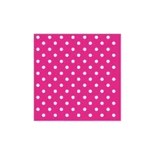 serwetki papierowe c.róż białe kropeczki