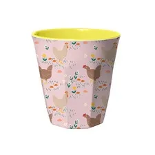 kubek z melaminy kurki soft pink Rice
