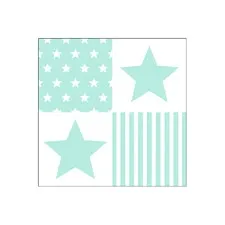 serwetki papierowe aqua gwiazdki & paski
