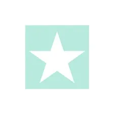 serwetki papierowe aqua biała gwiazdka