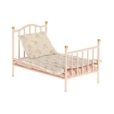 łóżeczko metalowe vintage bed rose Maileg