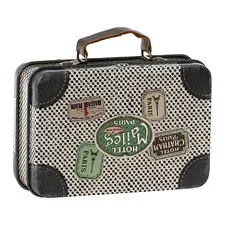 walizka metalowa off white travel Maileg