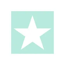 serwetki papierowe aqua biała gwiazdka