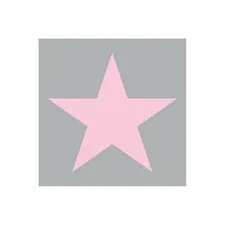 serwetki papierowe szare j.różowa gwiazdka