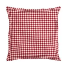poszewka na poduszkę czerwona kratka Ib Laursen