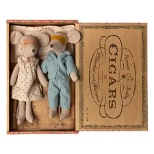 myszki mama i tata w pudełku Maileg