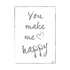 plakat you make me happy Bastion Collections