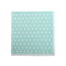 serwetki papierowe serduszka mięta