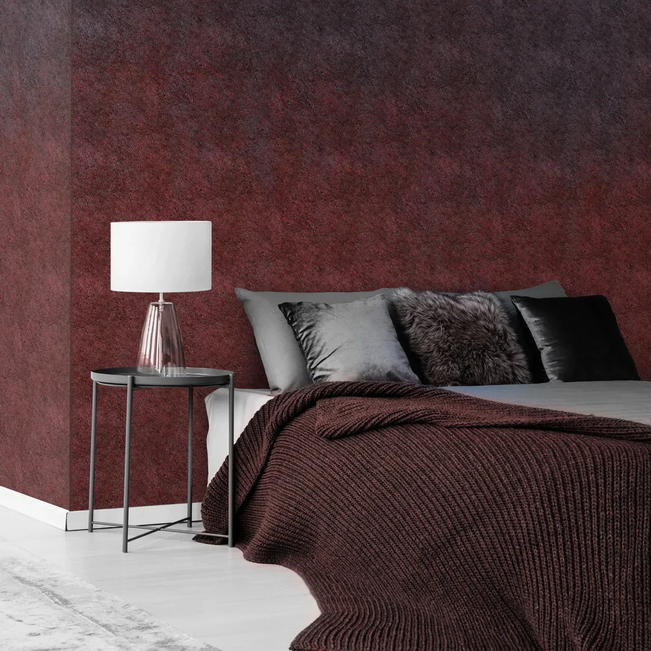 Tapeta Wall Art Ombre Red Wool - standaryzowane rolki