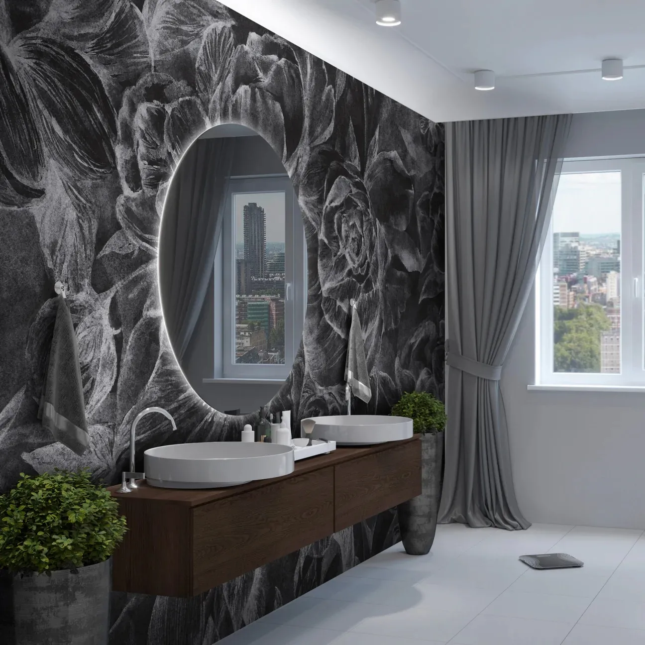 Tapeta Wall Art Brassica Dark - standaryzowane rolki