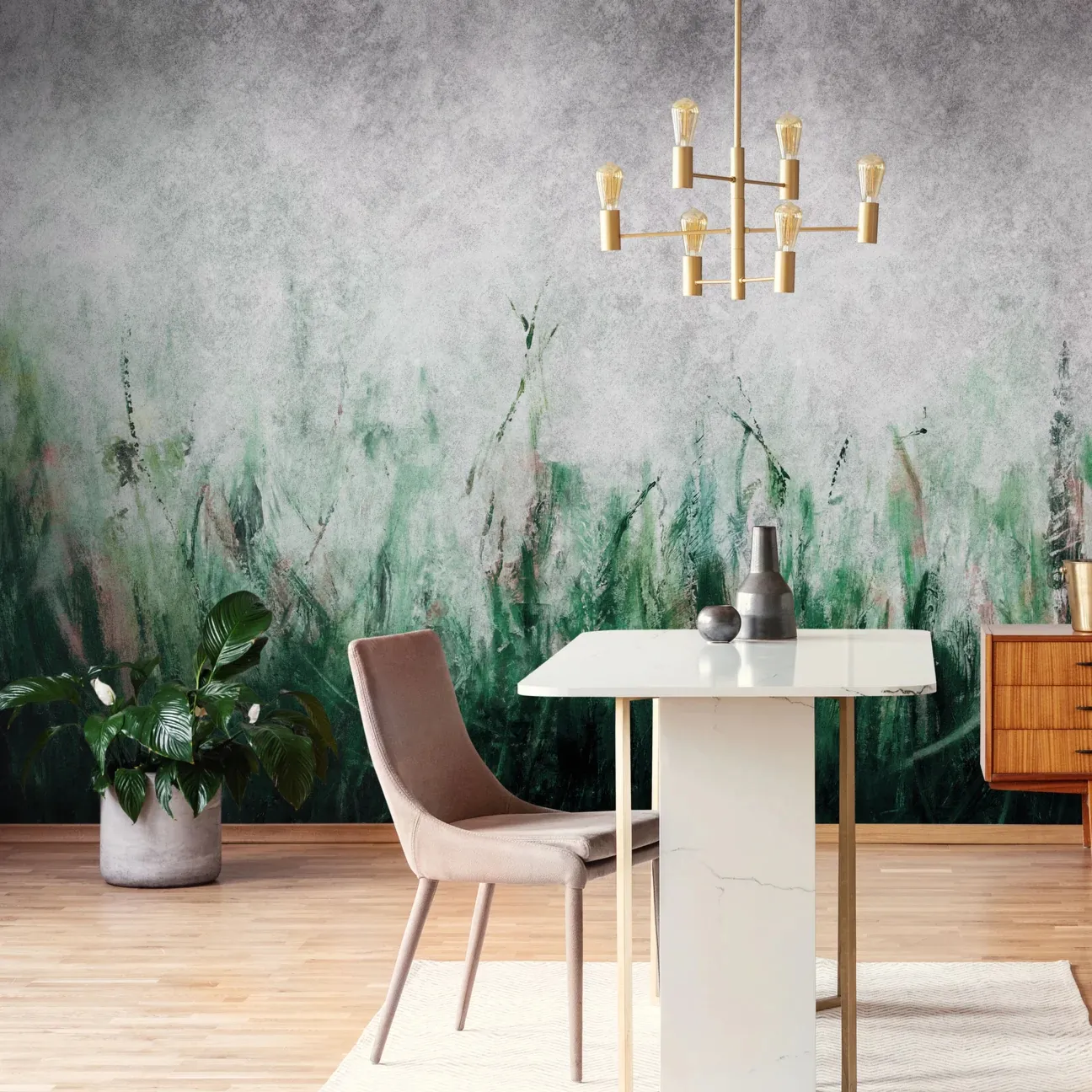 Tapeta Wall Art Tosca Green - standaryzowane rolki