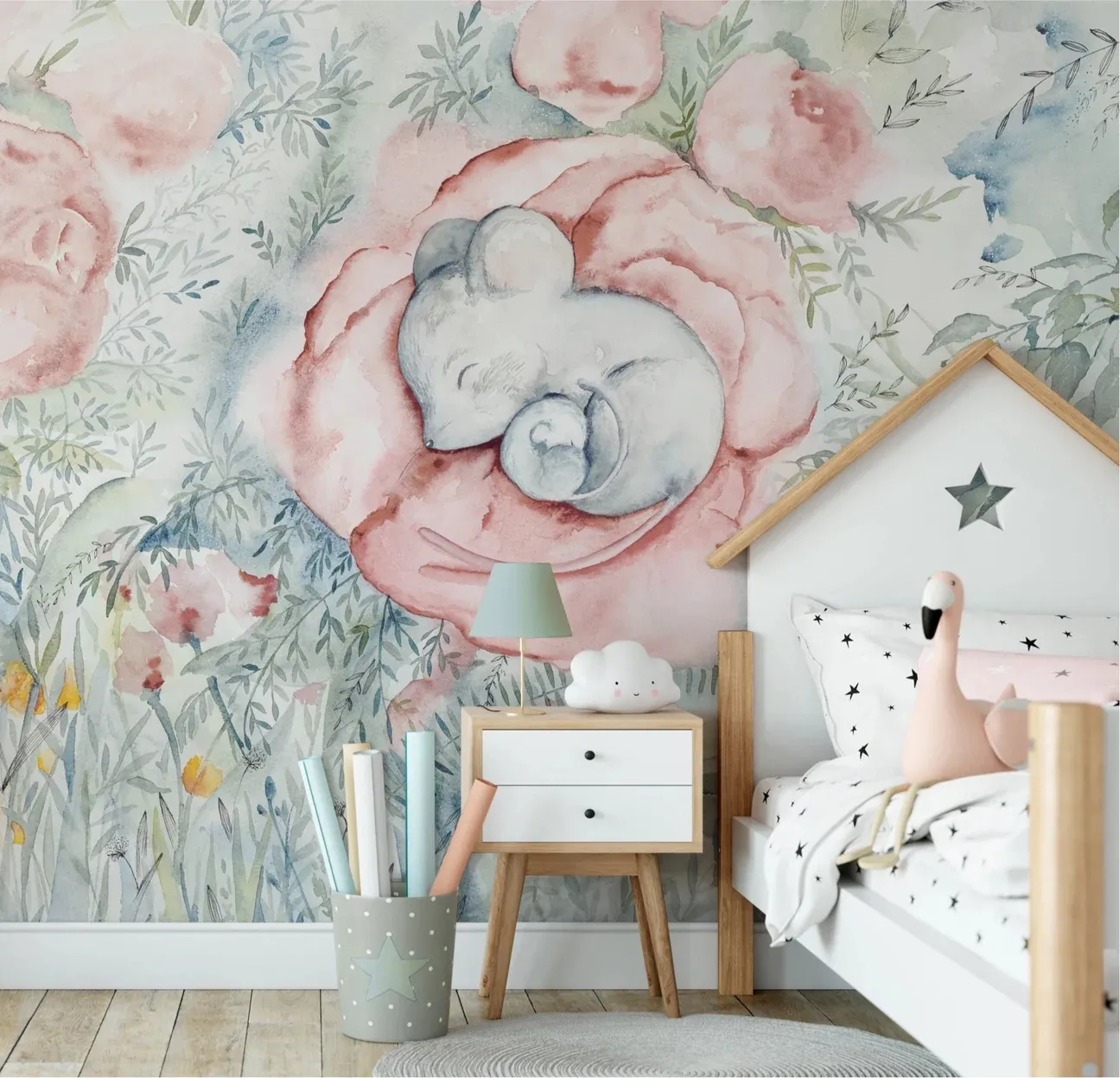 Tapeta Wall Art Little Nap Light - standaryzowane rolki