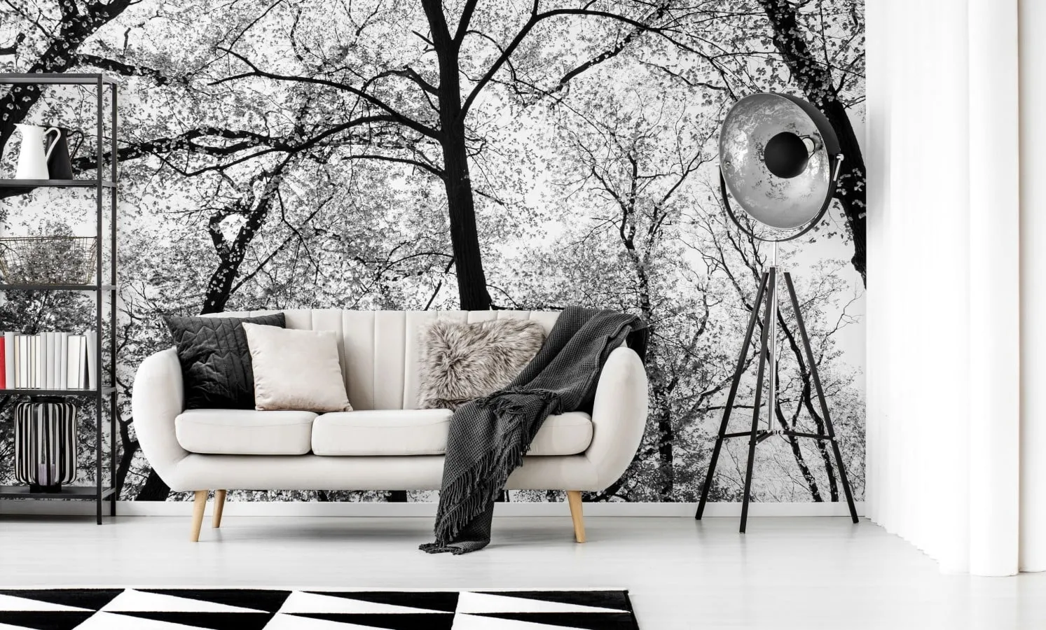 Tapeta Doubleroom - TREES ON SKY